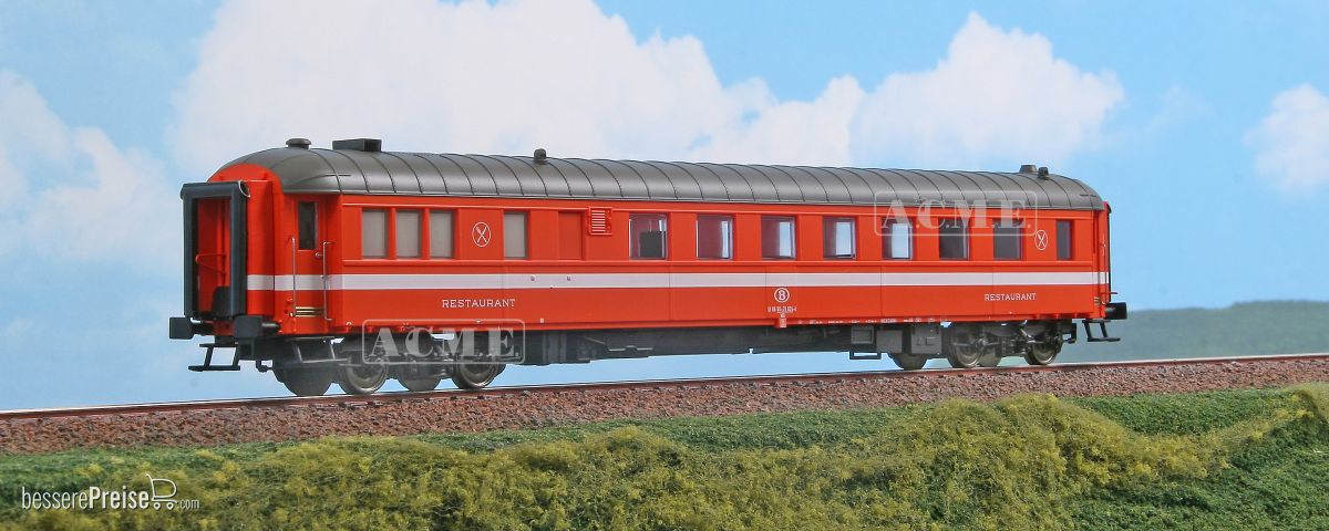 ACME AC51079 - Speisewagen SNCB in C1-Lackierung - zugelassen bei der belgischen Eisenbahn - Ep.IV/V