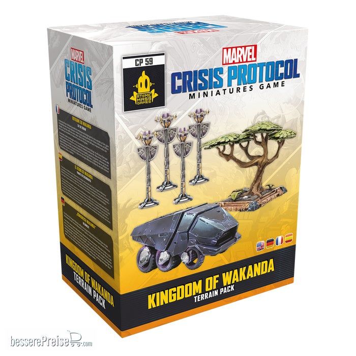 Atomic Mass Games AMGD2103 - Marvel: Crisis Protocol - Kingdom of Wakanda Terrain Pack (Geländeset ´Königreich Wakanda´)