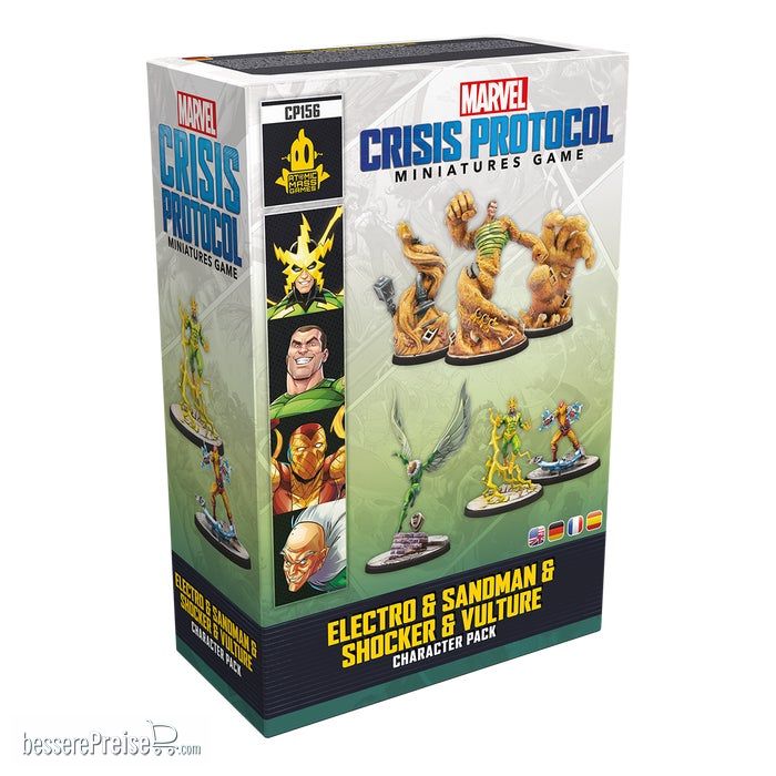 Atomic Mass Games AMGD2111 - Marvel: Crisis Protocol - Electro, Sandman, Shocker & Vulture