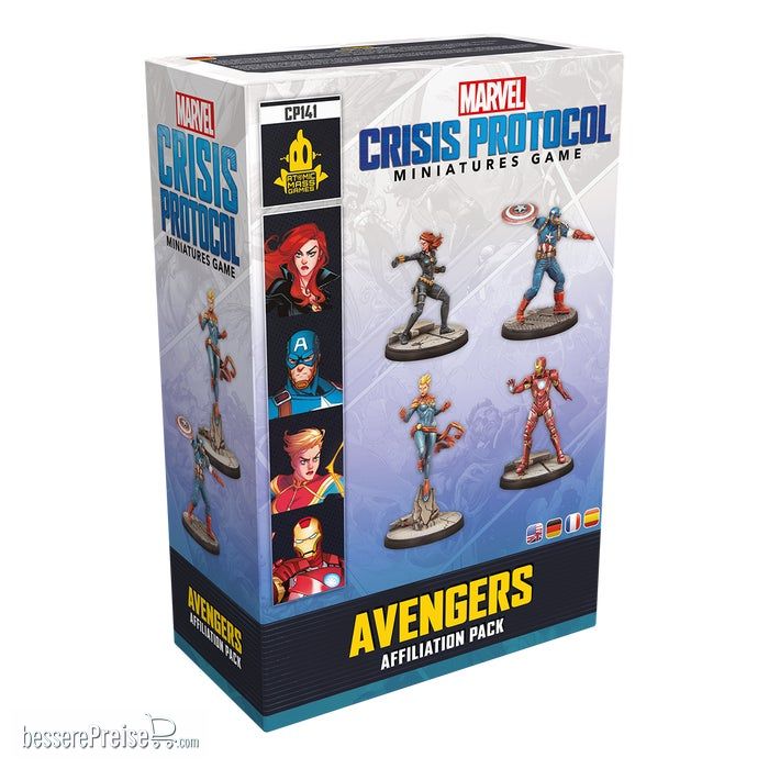 Atomic Mass Games AMGD2112 - Marvel: Crisis Protocol - Avengers Affiliation Pack