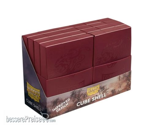 Dragon Shield! ART30550 - Boxes - Cube Shell Blood Red