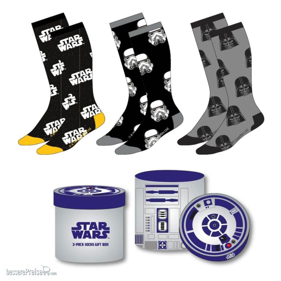 Cerdá CER2900002554 - Star Wars Socken 3er-Pack 38-45