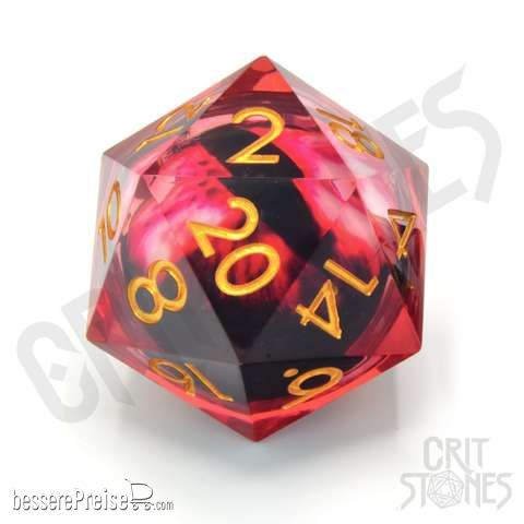 Glassstaff CSMDL1BLDIRIS - Blood Iris 33mm Floating Eye D20