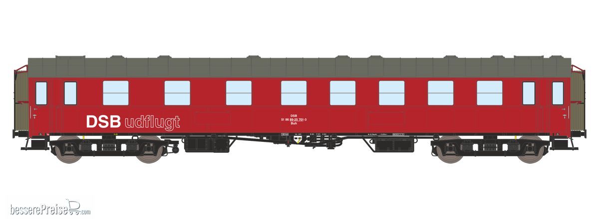 Dekas DK-876186 - DSB Buh 50 86 89-25 701-3, rot, ca 1973-77