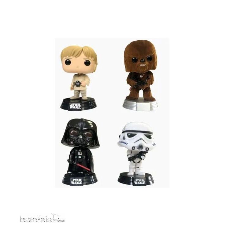 Funko FK74138 - Star Wars POP! Movies Vinyl Figuren 4er-Pack New Classics (FL) 9 cm