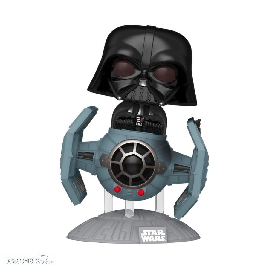 Funko FK80769 - Star Wars: Dark Side POP! Rides Deluxe Vinyl Figur TIE Advanced x1 w/Vader 9 cm