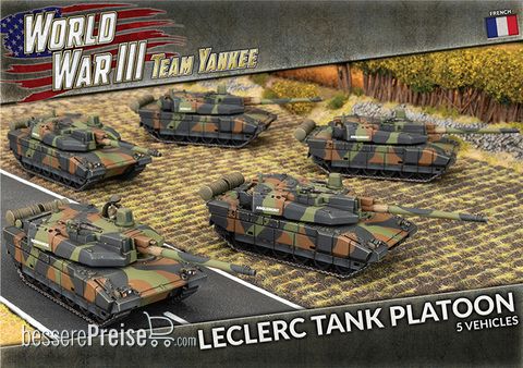 Battlefront Miniatures GFNTFBX10 - WW3 Leclerc Tank Platoon (x5 plastic)