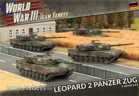 Battlefront Miniatures GFNTGBX01 - WW3 Leopard 2 Panzer Zug (Plastic)