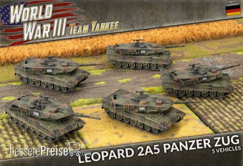 Battlefront Miniatures GFNTGBX18 - WW3 Leopard 2A5 (x5 Plastic)