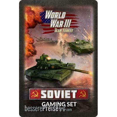 Battlefront Miniatures GFNTTK19 - WW3 Soviet Tin (x20 Tokens, x2 Objectives, x16 Dice)