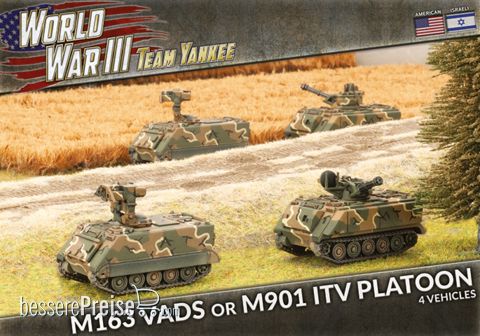 Battlefront Miniatures GFNTUBX02 - WW3 M163 VADS or M901 ITV Platoon (Plastic)