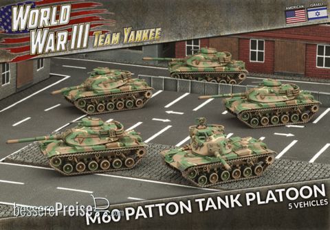 Battlefront Miniatures GFNTUBX11 - WW3 M60 Patton Tank Platoon (Plastic)