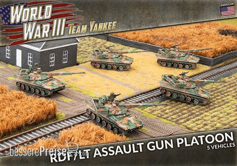 Battlefront Miniatures GFNTUBX20 - WW3 RDF/LT Assault Gun Platoon (x5)