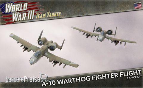 Battlefront Miniatures GFNTUBX27 - WW3 A-10 Warthog Fighter Flight (x2 Plastic)