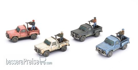 Battlefront Miniatures GFNTUS713 - WW3 Pickup Trucks (x4)