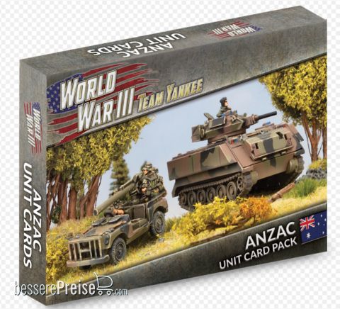 Battlefront Miniatures GFNWW309A - WW3 ANZAC Unit Card Pack (29x Cards)