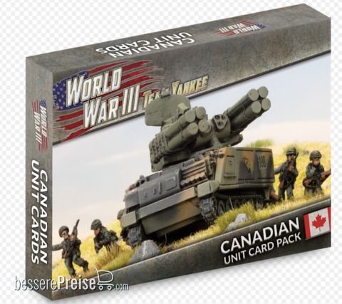 Battlefront Miniatures GFNWW309C - WW3 Canadian Unit Card Pack (34x Cards)