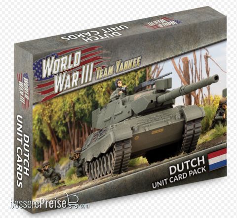 Battlefront Miniatures GFNWW309D - WW3 Dutch Unit Card Pack (31 x Cards)