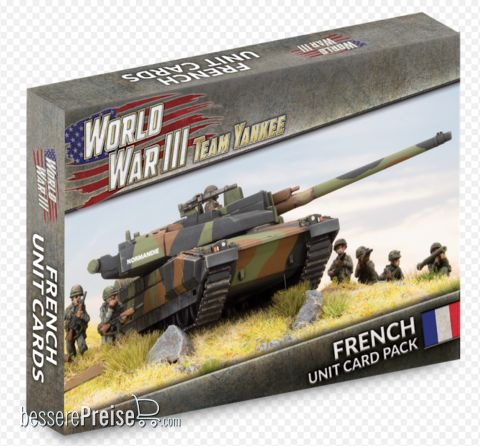 Battlefront Miniatures GFNWW309F - WW3 French Unit Card Pack (33 x Cards)