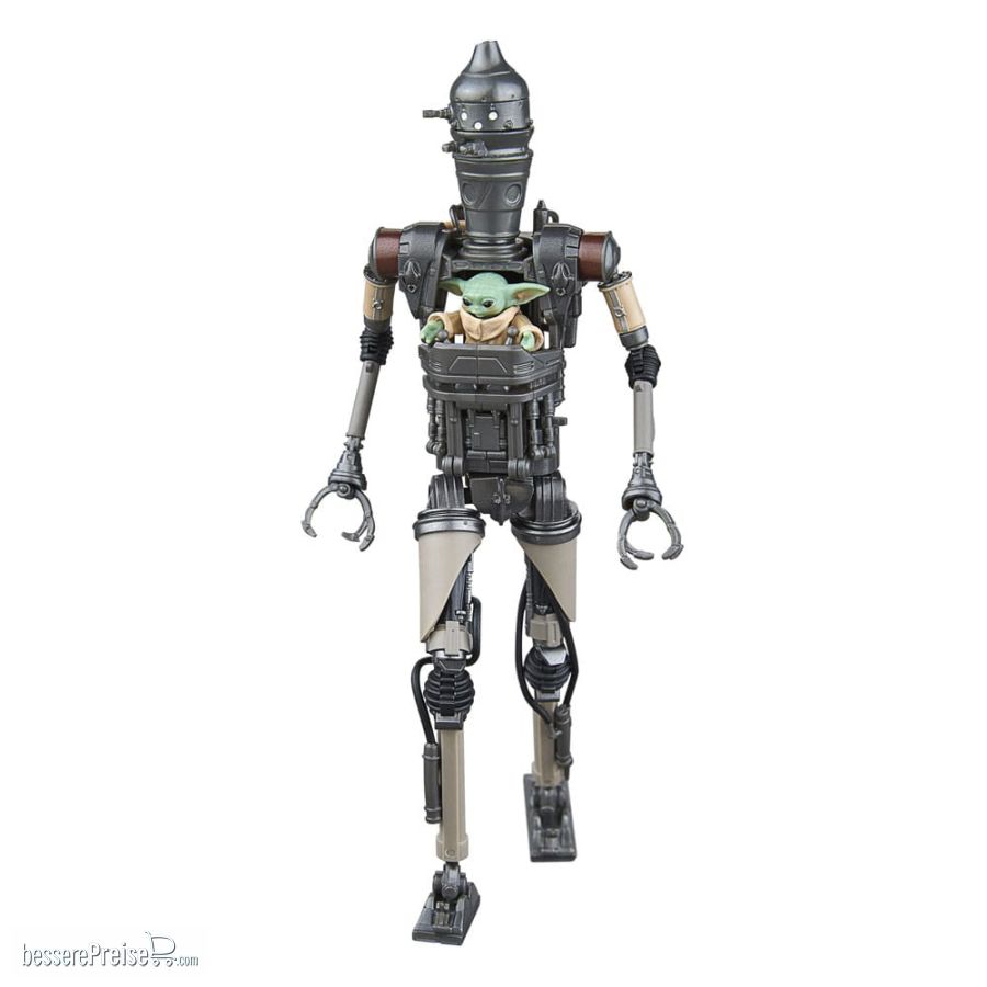 Hasbro HASG0074 - Star Wars: The Mandalorian Black Series Actionfiguren 2er-Pack IG-12 & Grogu 15 cm