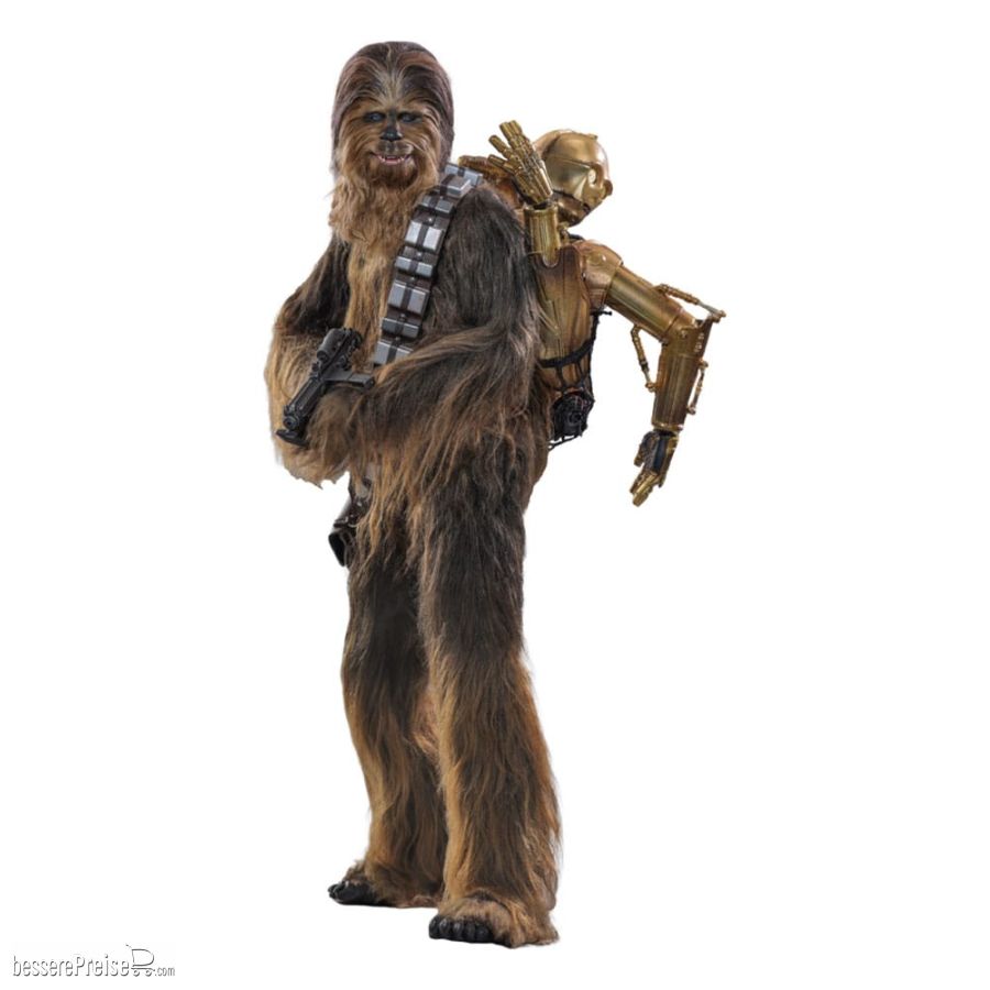 Hot Toys HOT903739 - Star Wars Episode V Movie Masterpiece Actionfigur 1/6 Chewbacca with Disassembled C-3PO 36 cm