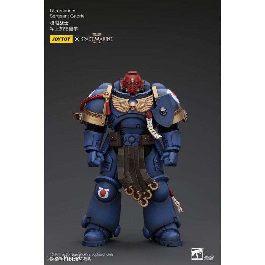 Joy Toy JT00065 - Warhammer 40k Actionfigur 1/18 Uitramarines Sergeant Gadriel 13 cm