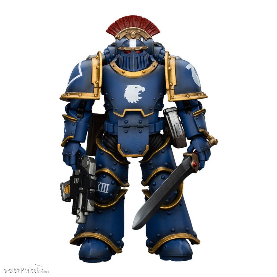 Joy Toy JT00102 - Warhammer The Horus Heresy Actionfigur 1/18 Ultramarines Legion MKIII Tactical Squad Sergeant with Power Sword 20 cm