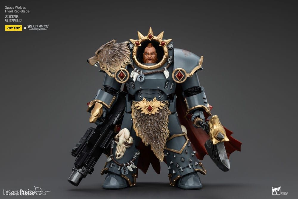 Joy Toy JT00140 - Warhammer The Horus Heresy Actionfigur 1/18 Space Wolves Hvarl Red-Blade 14 cm