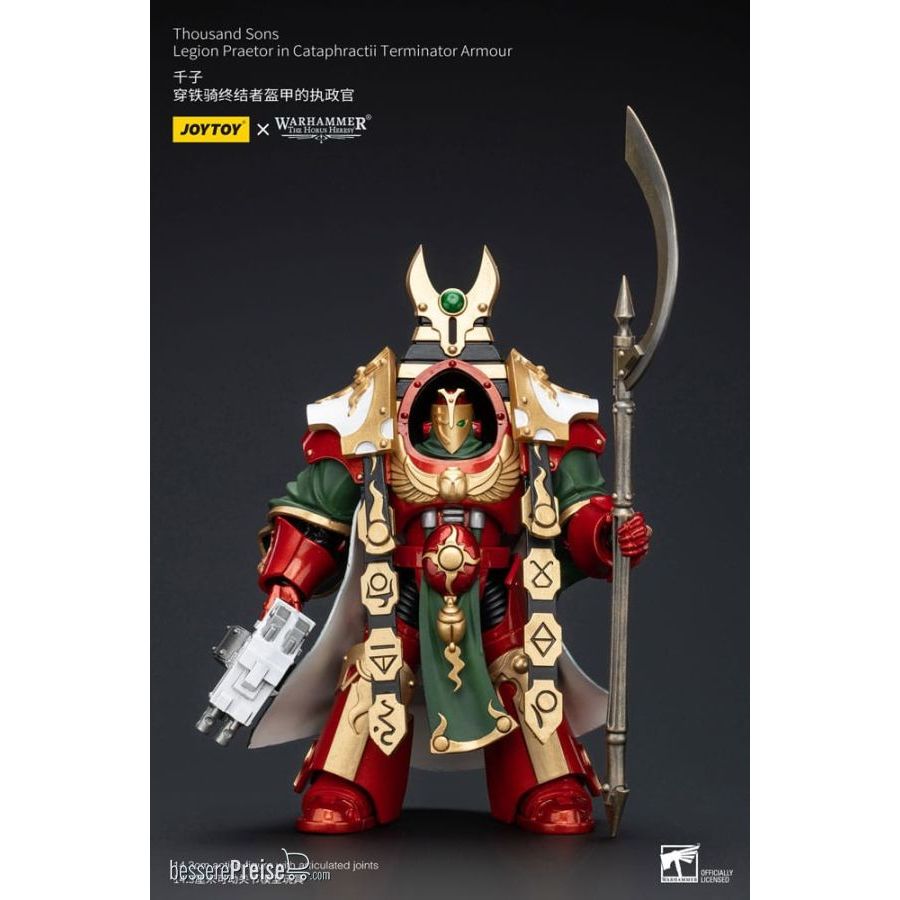 Joy Toy (CN) JT5765 - Warhammer The Horus Heresy Actionfigur 1/18 Thousand sons Legion Praetor in Cataphractii Terminator Armour 12 cm