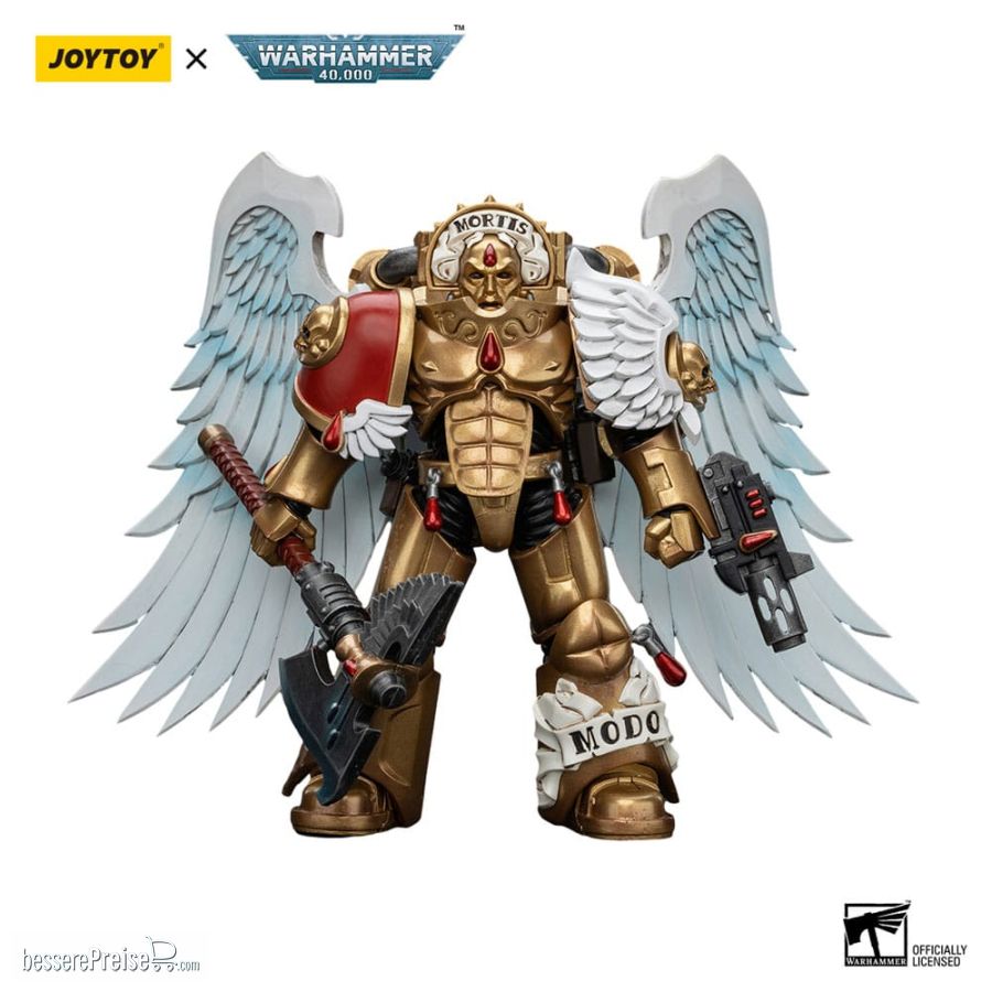 Joy Toy (CN) JT7172 - Warhammer 40,000 Actionfigur 1/18 Blood Angels Sanguinary Guard with Encarmine Axe and Inferno Pistol 12 cm