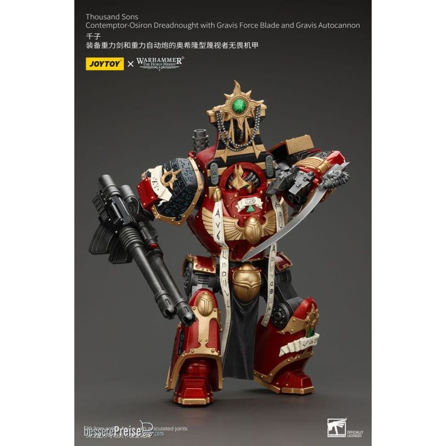 Joy Toy (CN) JT8636 - Warhammer The Horus Heresy Actionfigur 1/18 Thousand Sons Contemptor-Osiron Dreadnought with Gravis Force Blade And Gravis Autocannon 30 cm