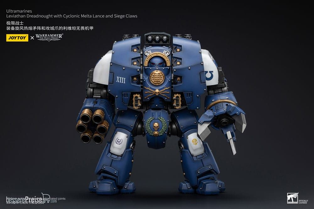 Joy Toy (CN) JT8643 - Warhammer The Horus Heresy Actionfigur 1/18 Ultramarines Leviathan Dreadnought with Cyclonic Melta Lance And Siege Claws 29 cm