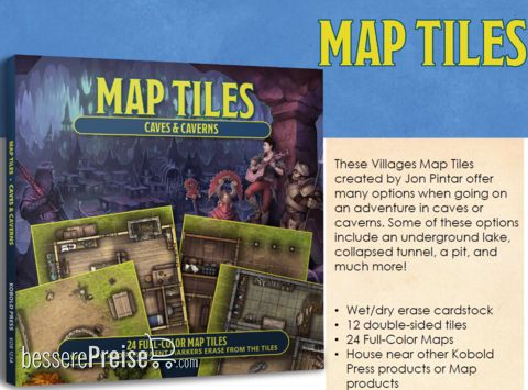 Kobold Press KOB9900 - Map Tiles: Caves & Caverns