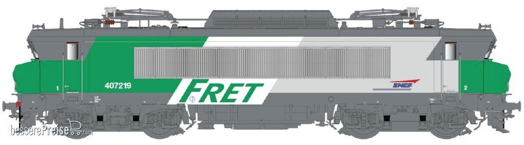 L.S. Models LS11702 - E-Lok BB 407219 SNCF FRET, Ep.V-VI, AC - Lemke