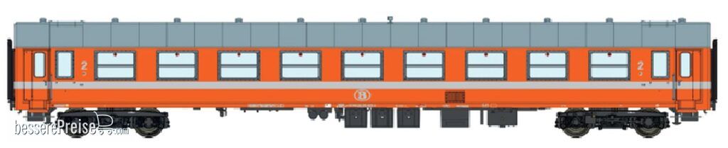 L.S. Models LS42181 - Personenwagen I4 B9 (exA9), 2.Kl. SNCB, Ep.IV-V - Lemke