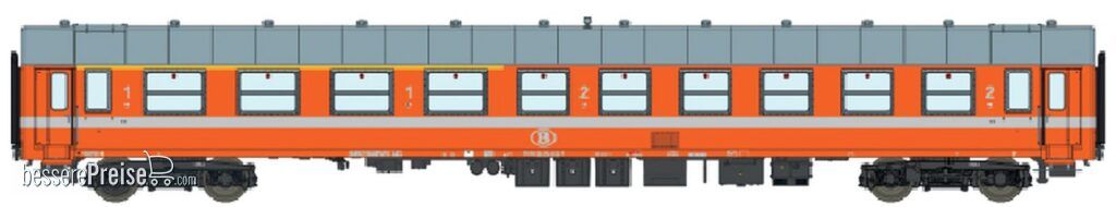 L.S. Models LS42182 - Personenwagen I4 A4B6, 1./2.Kl. SNCB, Ep.IV-V - Lemke