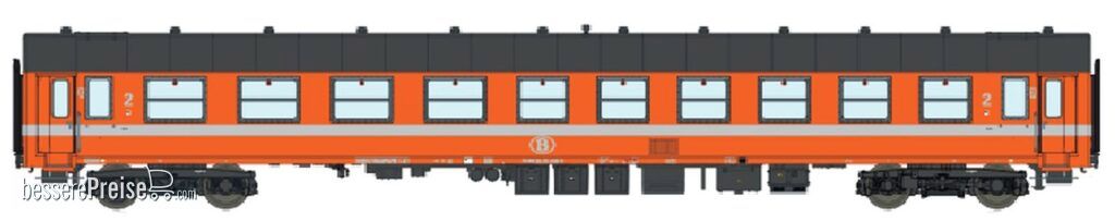 L.S. Models LS42183 - Personenwagen I4 B9 (exA9), 2.Kl. SNCB, Ep.IV-V - Lemke