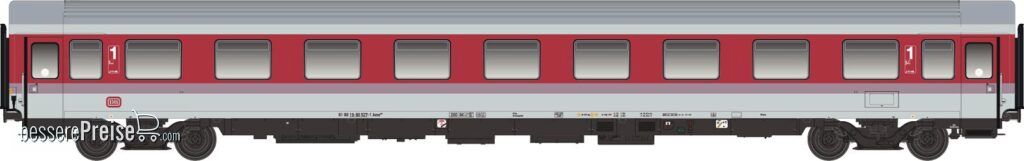 L.S. Models LS46175 - Personenwagen Avmz 207, 1.Kl. DB, Ep.IV - Lemke