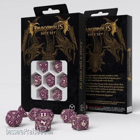 Q-Workshop QWSSDCP02 - Dracopolis Dice Set - The Yucatan Featherwing