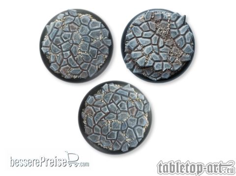 Tabletop-Art TTA110011 - Cobblestone Bases - 50mm Round Lip (3)