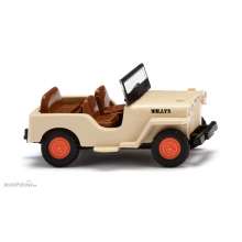 Wiking 001001 - Willys Jeep CJ-3A - elfenbeinbeige