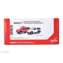 Herpa 012744 - Herpa MiniKit: Puch G-Klasse (W460) Cabrio, weiß/rot