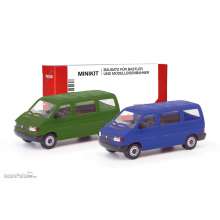 Herpa 012805-002 - MiniKit VW T4 Bus, olivgrün/ultramarinblau