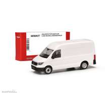 Herpa 014038 - Herpa MiniKit: Volkswagen (VW) Crafter Kasten Hochdach mit Zwillingsantrieb, weiß