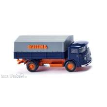 Wiking 047601 - Pritschen-Lkw (Büssing 4500) - blau/orange