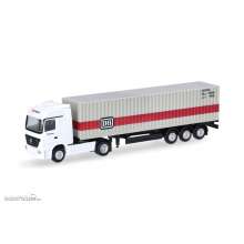 Herpa 066846 - Mercedes-Benz Actros Container-Sattelzug ´Deutsche Bahn´ (Spur TT)