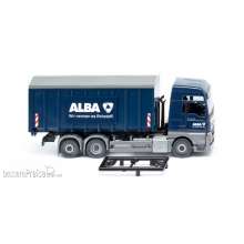 Wiking 067204 - Abrollcontainer (Meiller/MAN TGX Euro 6) Alba