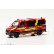 Herpa 097345 - Mercedes-Benz Sprinter 18 Bus Flachdach ´Branddirektion Stuttgart´