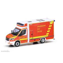 Herpa 097987 - Mercedes-Benz Sprinter 18 Rettungswagen ´Feuerwehr Wuppertal´ (Nordrhein-Westfalen/Wuppertal)