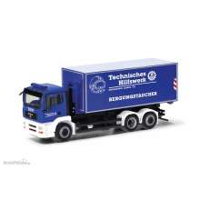 Herpa 098038 - MAN TGA M Wechsellader-LKW ´THW Lindau / Bergungstaucher´ (Bayern/Lindau)